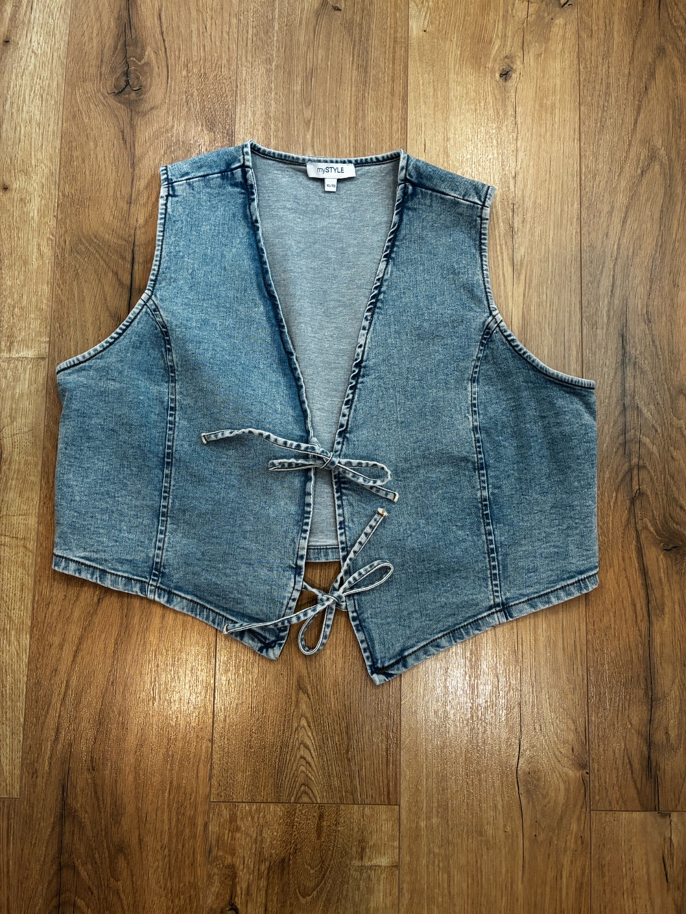 Blue Denim Tie-Side Women’s Jeans